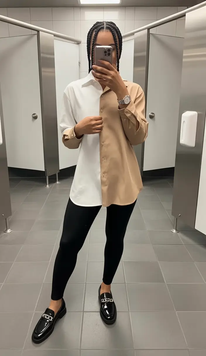 legging outfits Two-Tone Sophistication