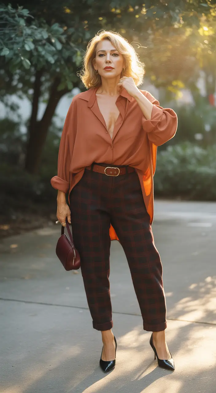 Outfits for Women Over 40 Bold Simplicity With an Autumn Edge