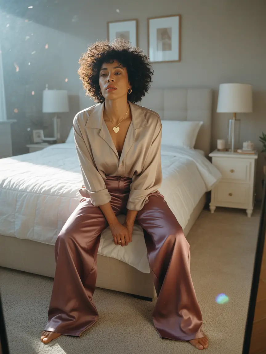 Outfits for Women Over 40 Soft Satins and Relaxed Luxury