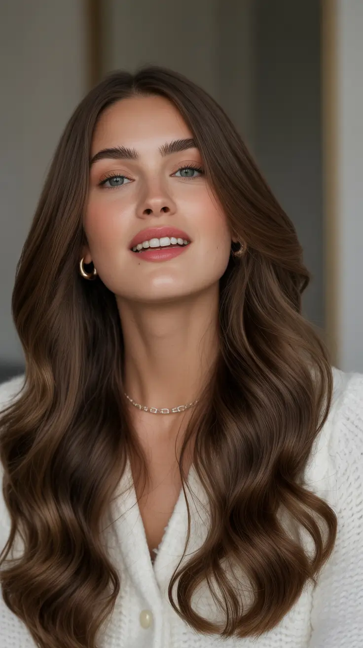 chocolate brown hair color Soft Medium Chocolate Elegance