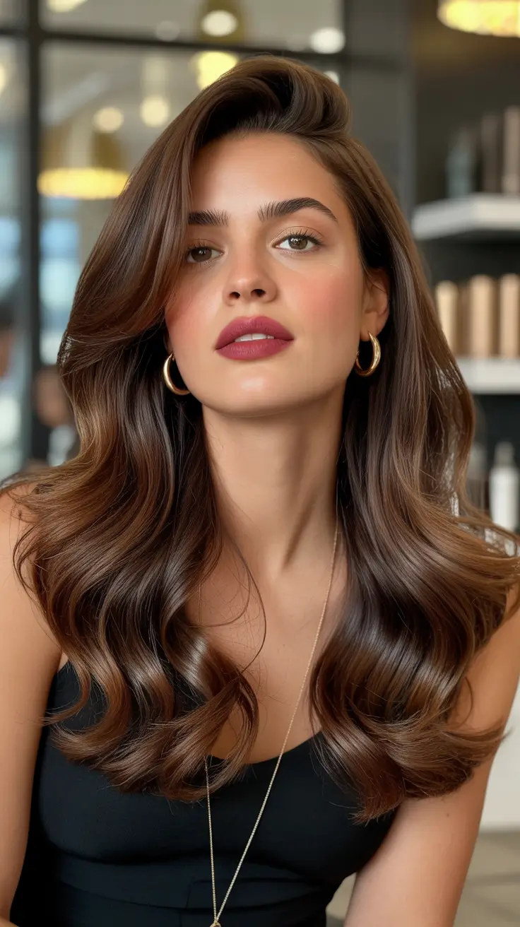 chocolate brown hair color Rich Dark Mocha Contour