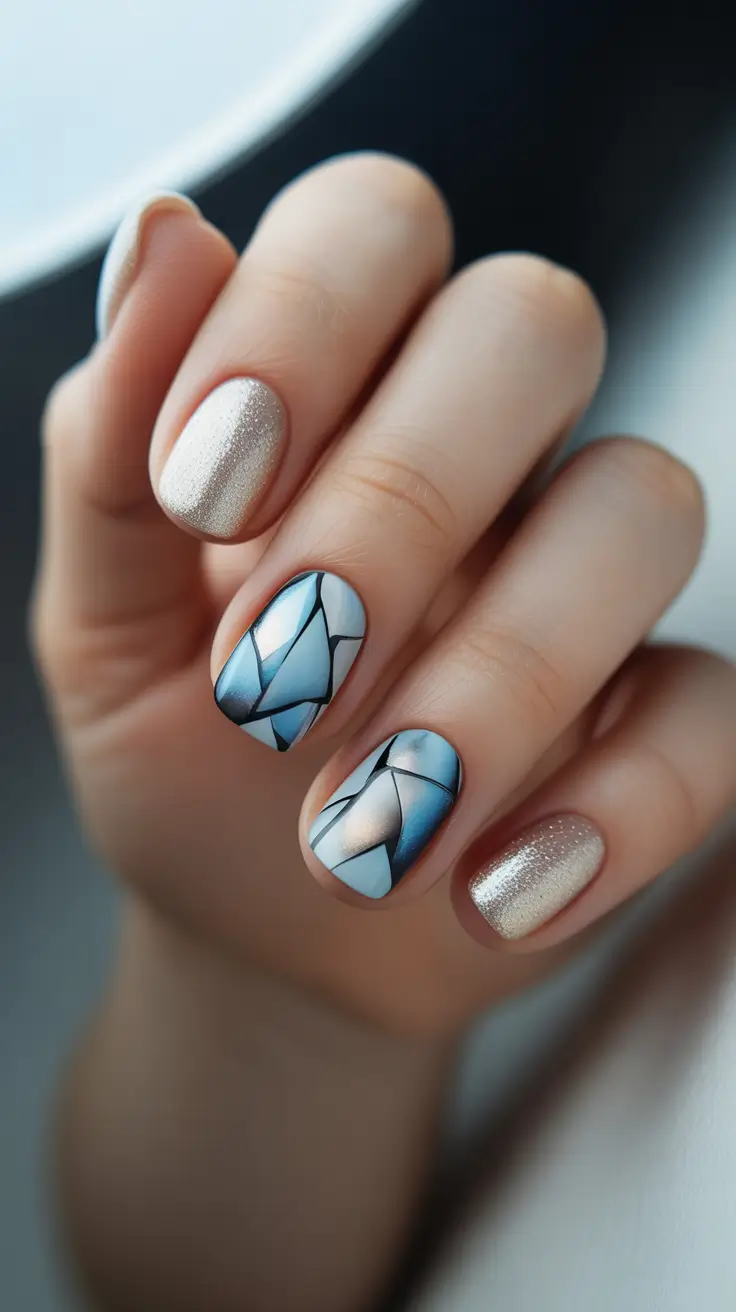 christmas-nail-colors-2025 stained-glass-snowflakes