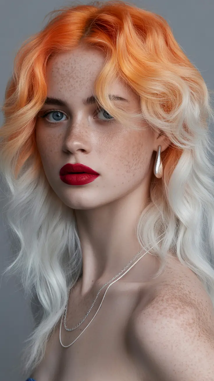 christmas party hairstyles trends 2025 Fire and Ice Waves