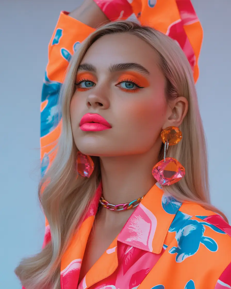 christmas party hairstyles trends 2025 Electric Pop Blonde for the Bold