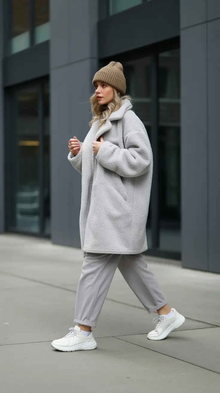 cold weather outfits 2026 Cozy Minimalism in Soft Neutrals