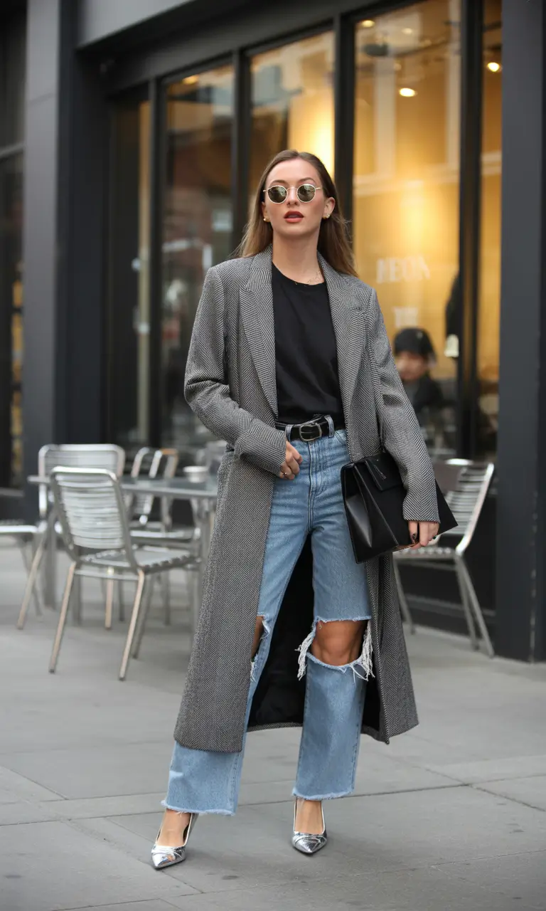 cold weather outfits 2026 Tailored Gray with a Street Cool Edge