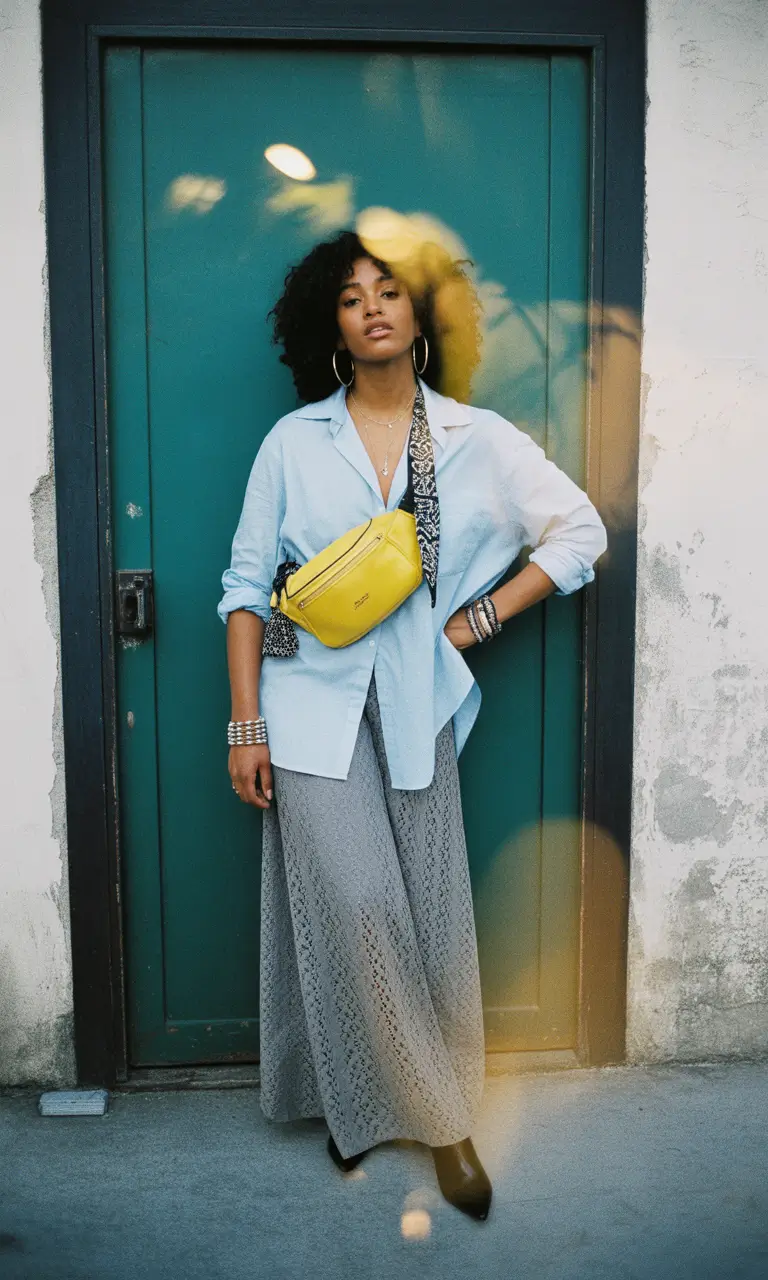 travel outfits 2026 Breezy layering for warm weather city hopping