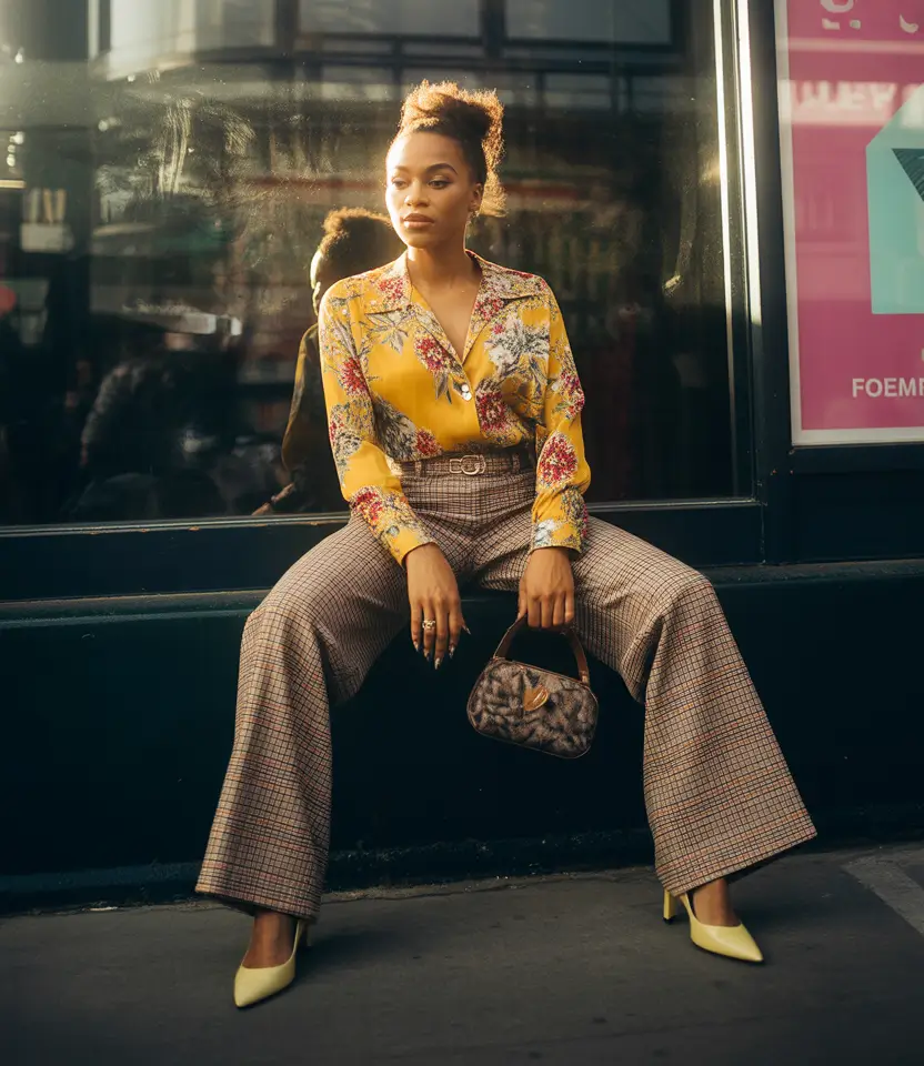 travel outfits 2026 Retro prints for chic urban exploration