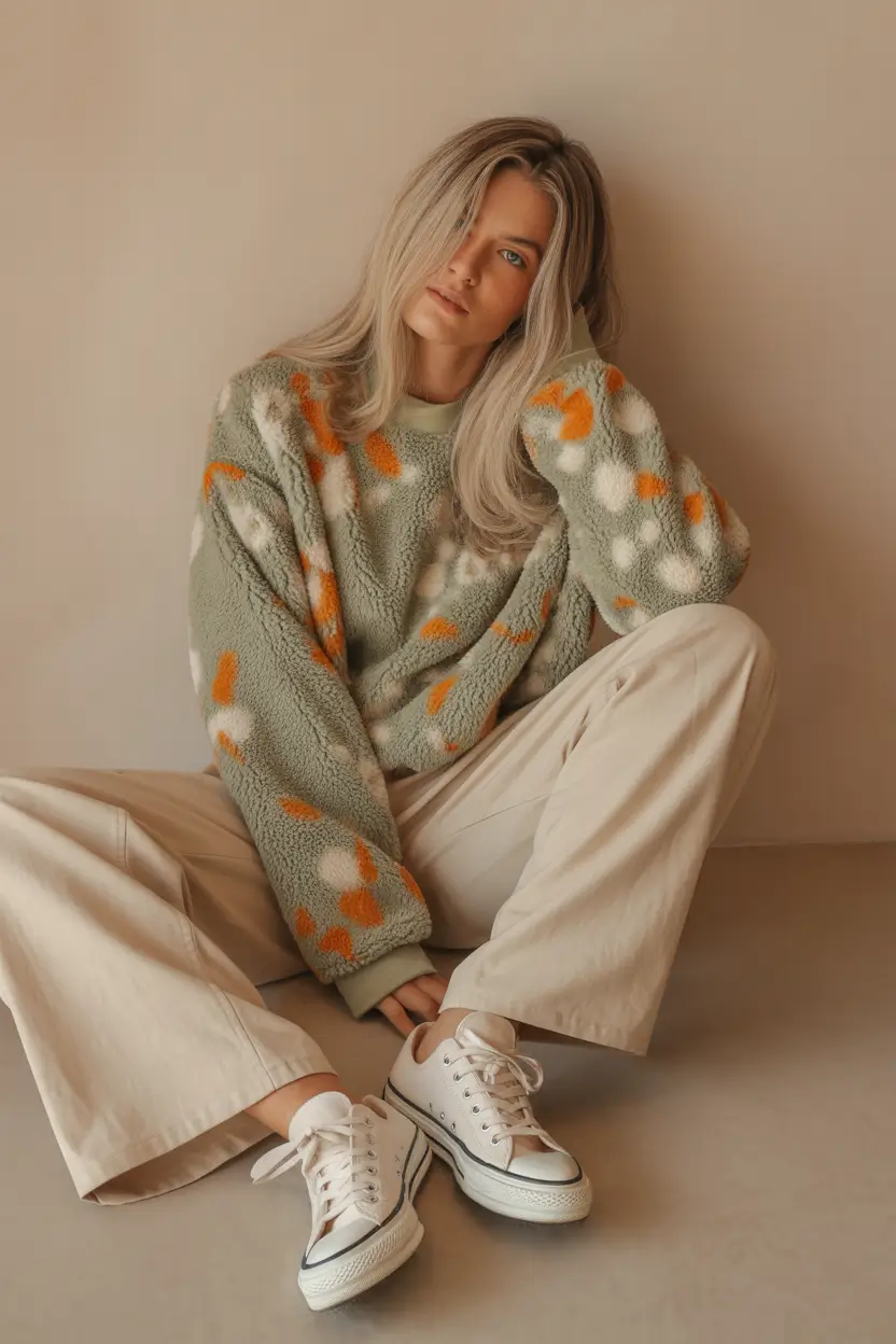 sweater outfits 2026 Muted Tones, Major Texture