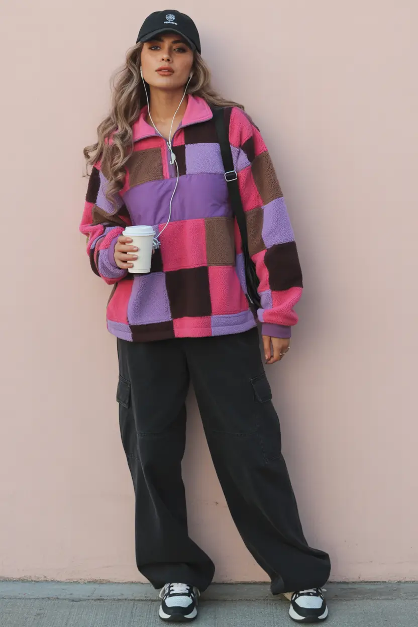 cute outfits 2026 bold block comfort