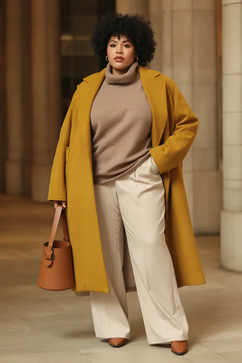 plus size outfits Golden Autumn Power