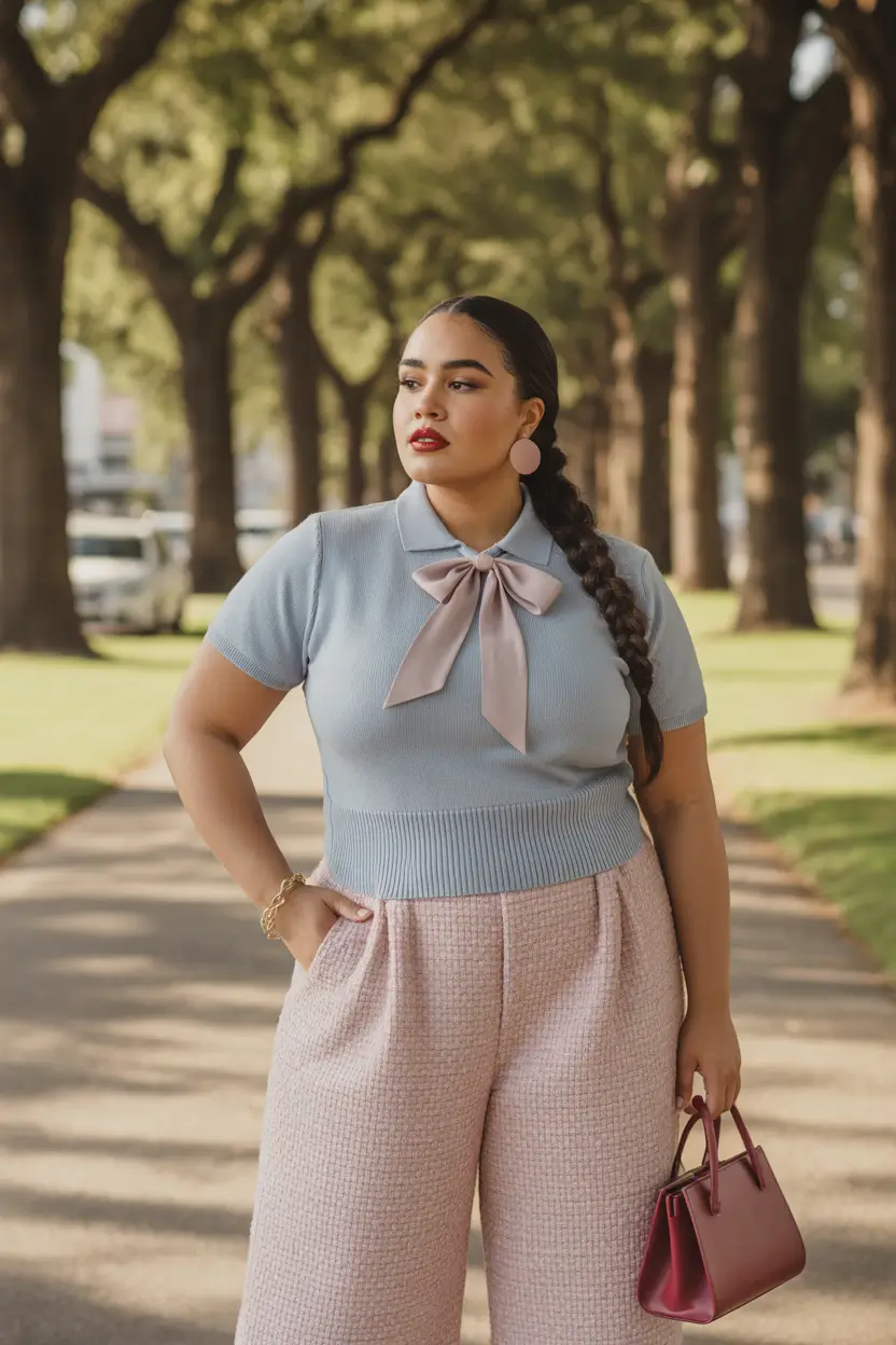 plus size outfits Playful Retro Femininity