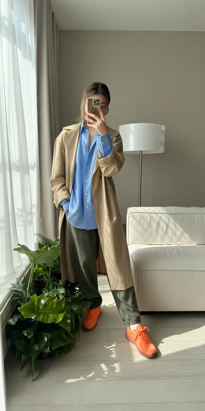 mom outfits Soft Neutrals Meet Street Energy