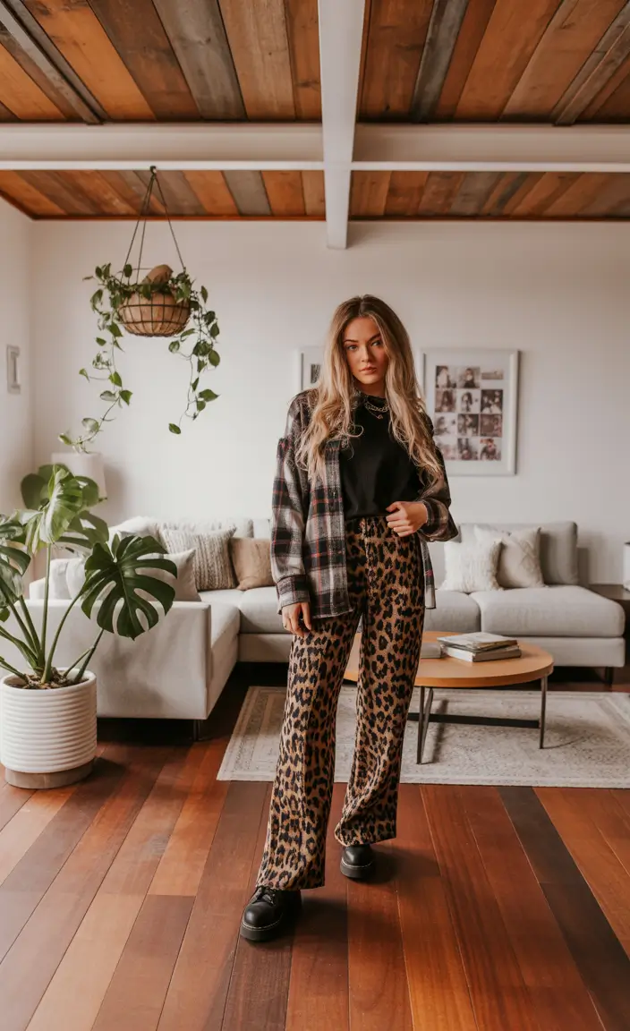 mom outfits Leopard and Laid-Back Luxe
