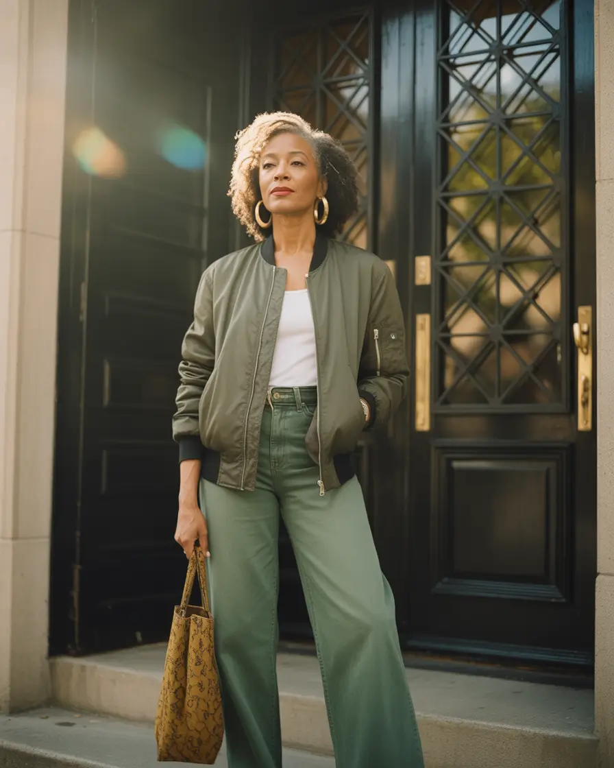 every day outfits 2026 Monochrome Greens And Soft Utility Styling For Calm Everyday Balance