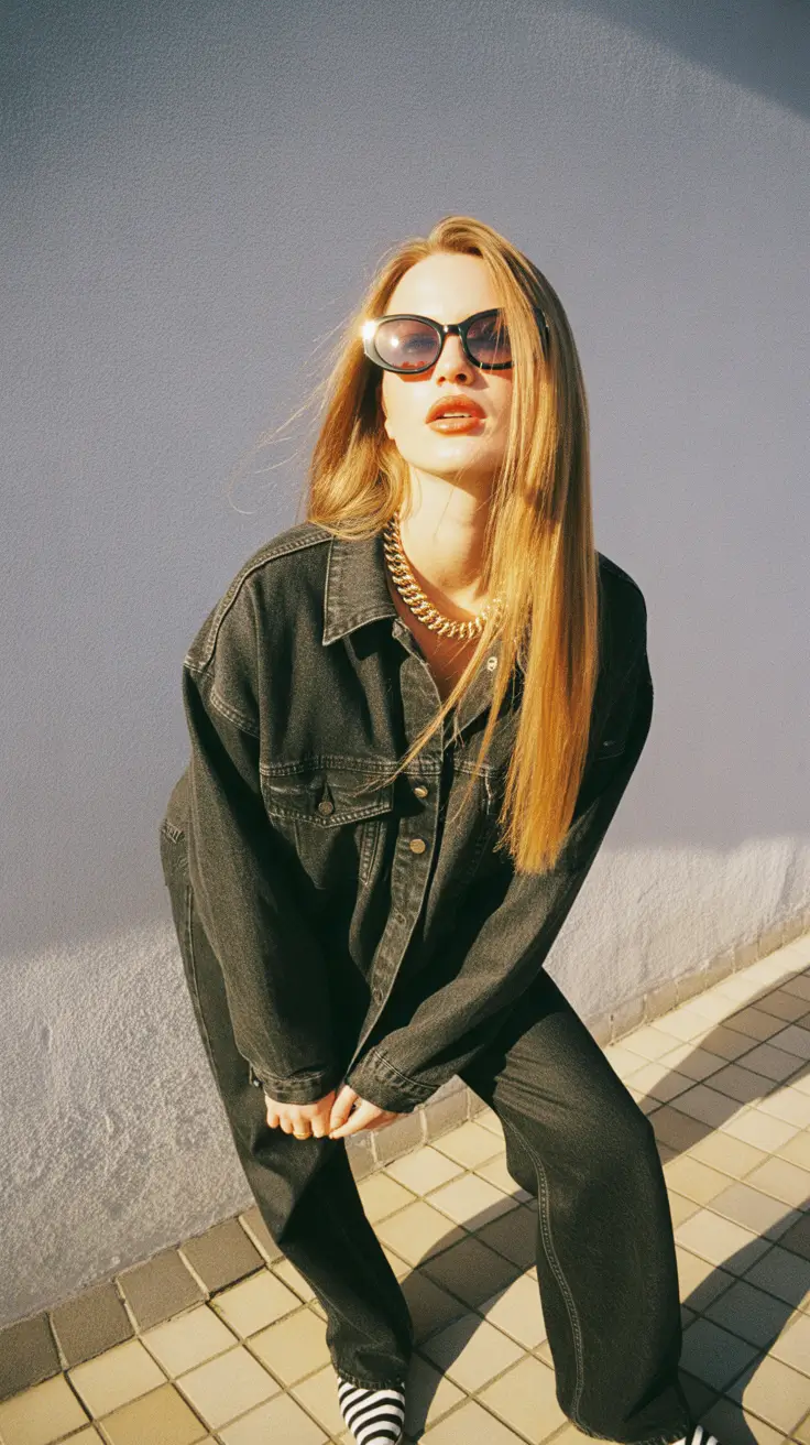 every day outfits 2026 Denim Monochrome With Subtle Drama