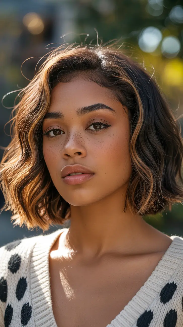 hair color ideas Honey dipped bob for bright natural lift