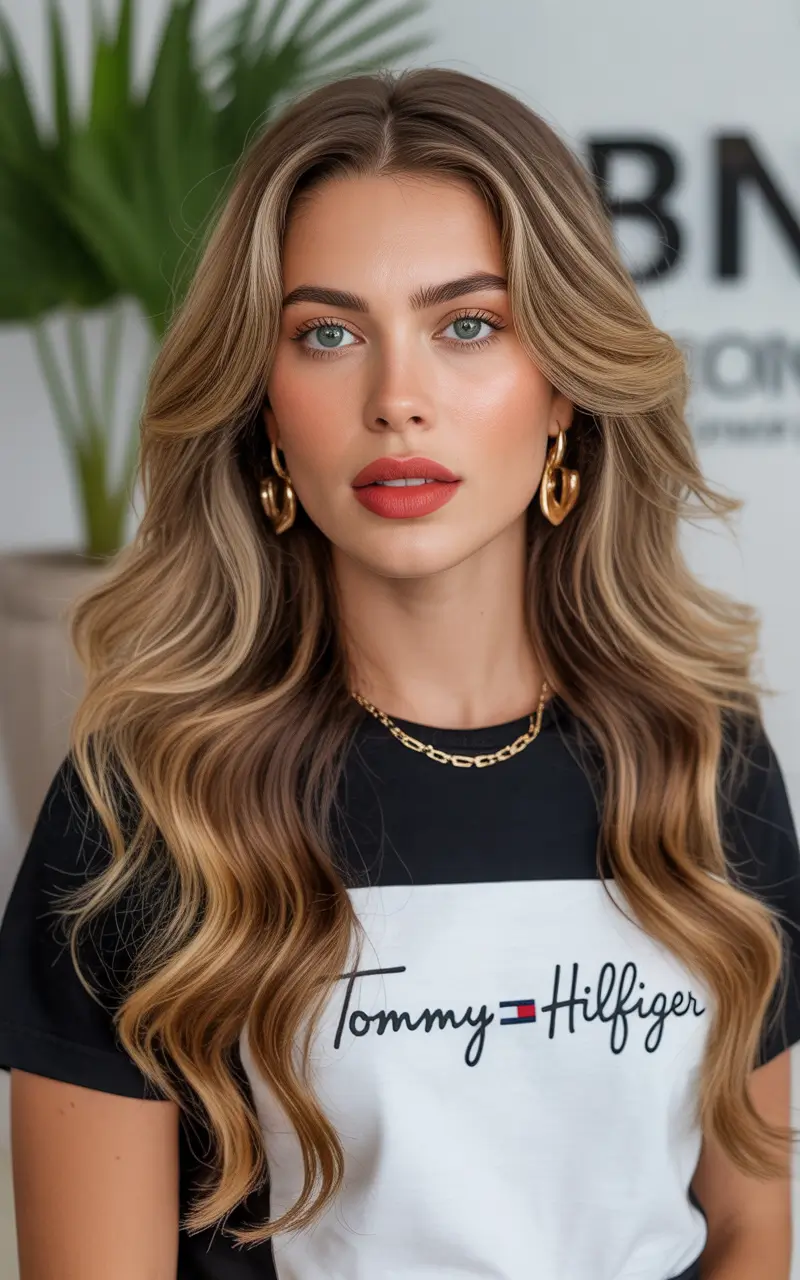 honey blonde hair color Caramel Honey Dimension With Natural Flow