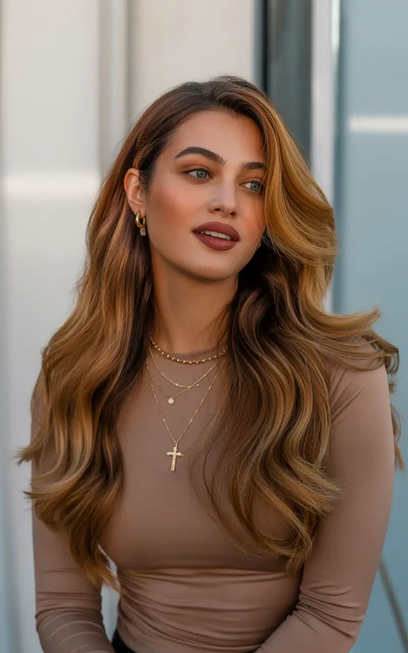 honey brown hair color 2026 Soft Honey Bronze With Lived In Warmth