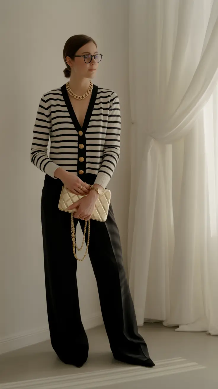 office outfits timeless stripes