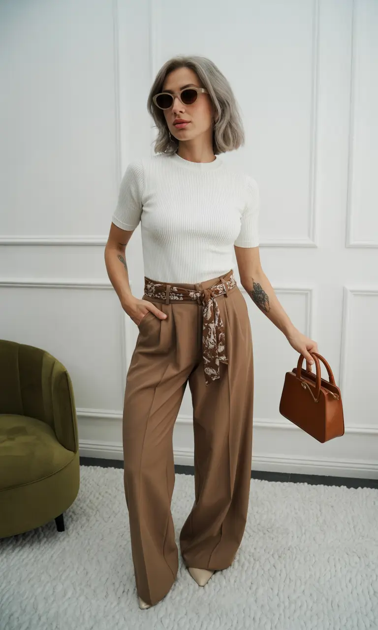 office outfits soft neutrals