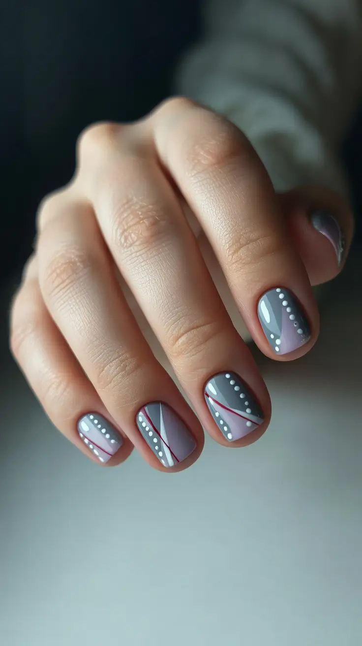 Nail design for December 2025 Nordic Lines