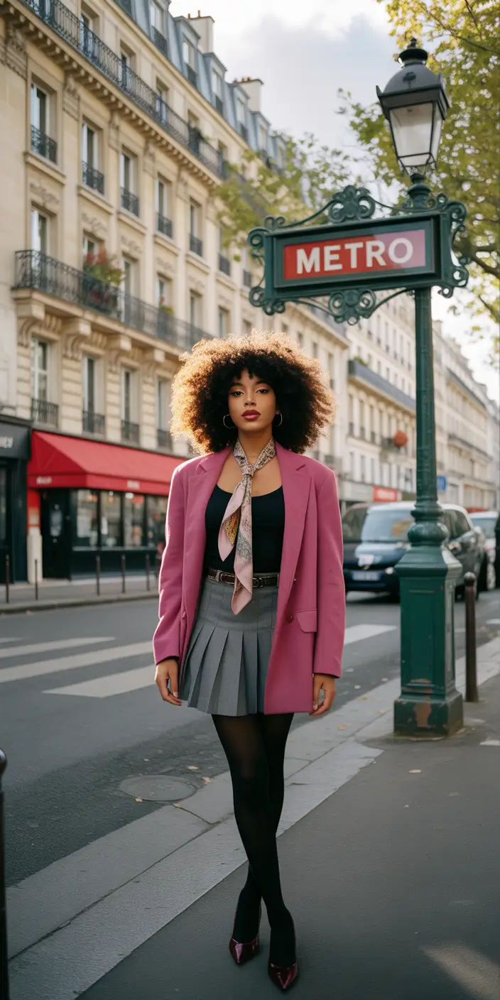 preppy outfits 2026 Parisian Metro Prep with Urban Academic Charm