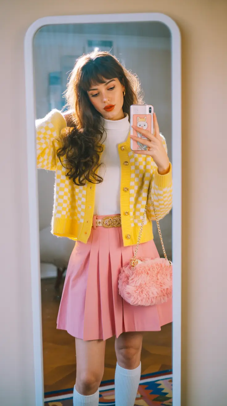 preppy outfits 2026 Pastel Sunshine Prep with a Cheerful Kick