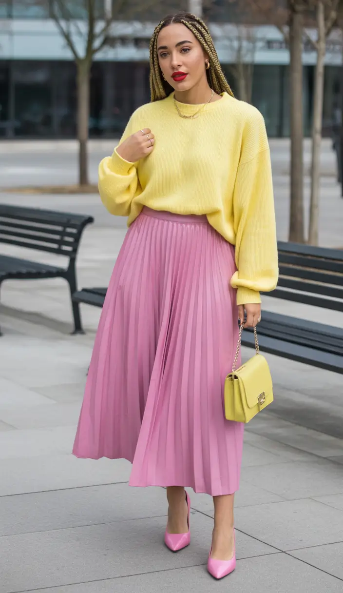 skirt outfits color therapy in motion