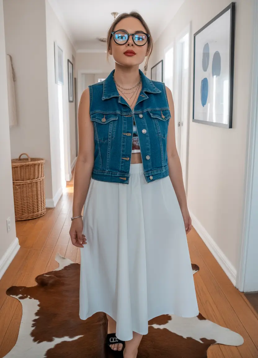 skirt outfits denim edge soft heart