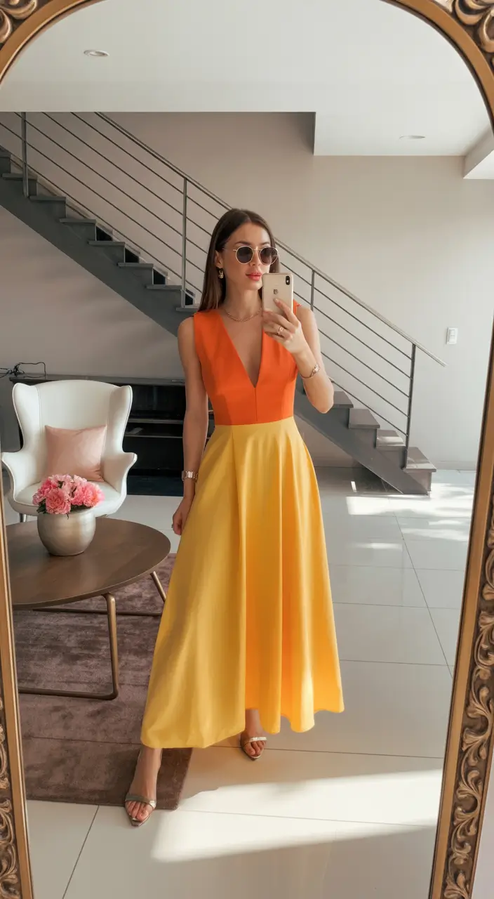 skirt outfits sunset harmony