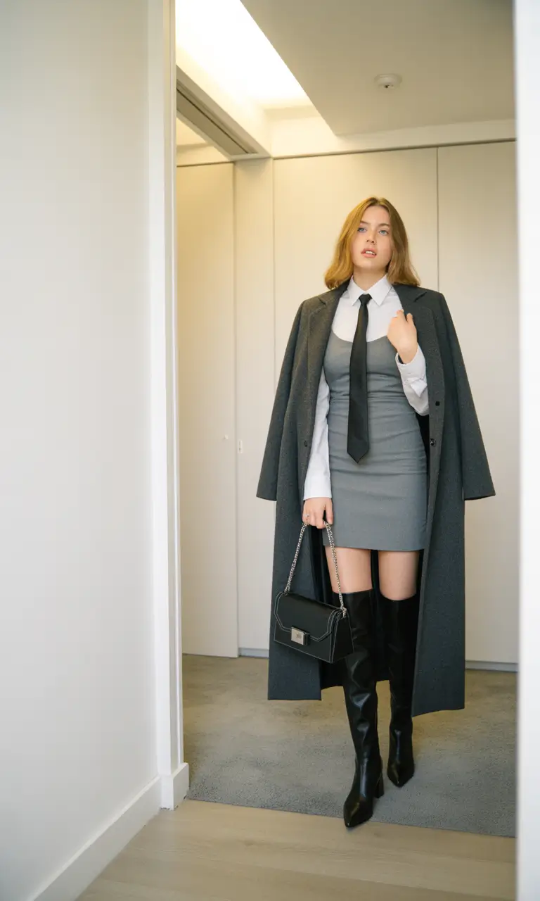 stylish blazer outfits 2026 modern mini dress power layers