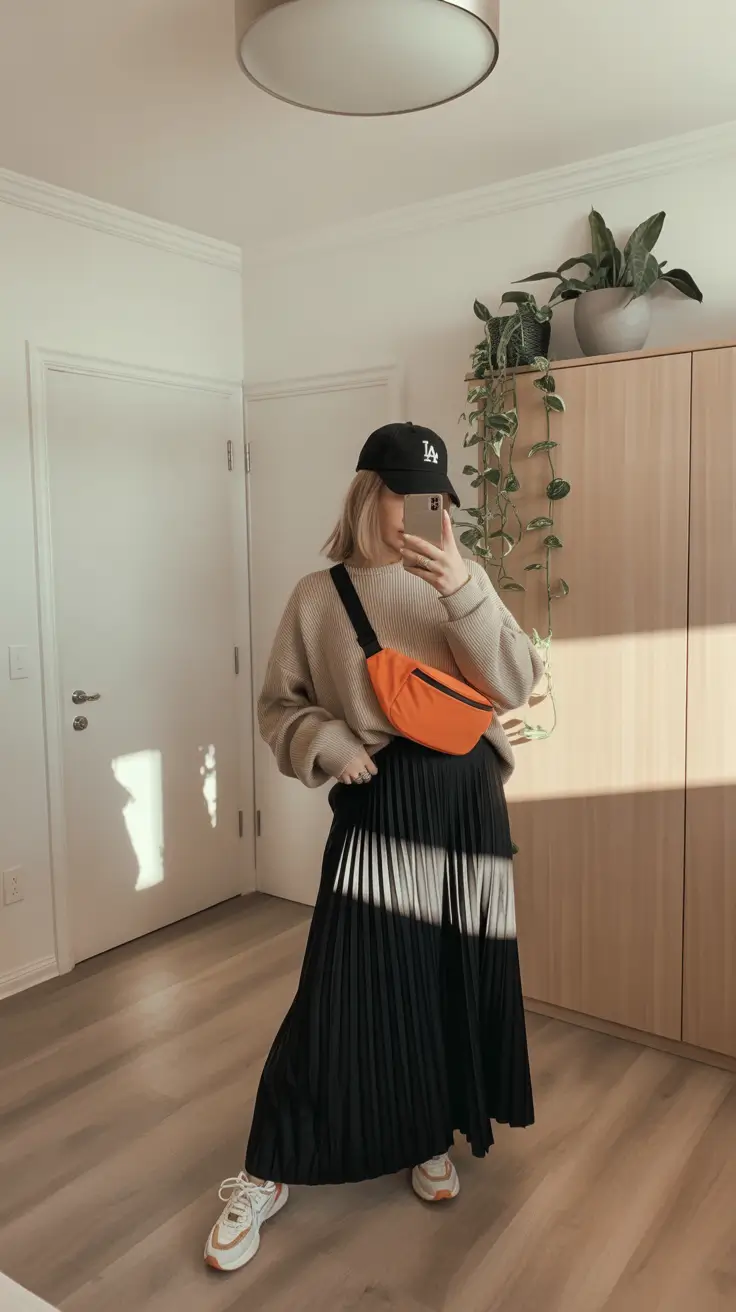 modest-outfits-2026-street-style-pleats-pop-color