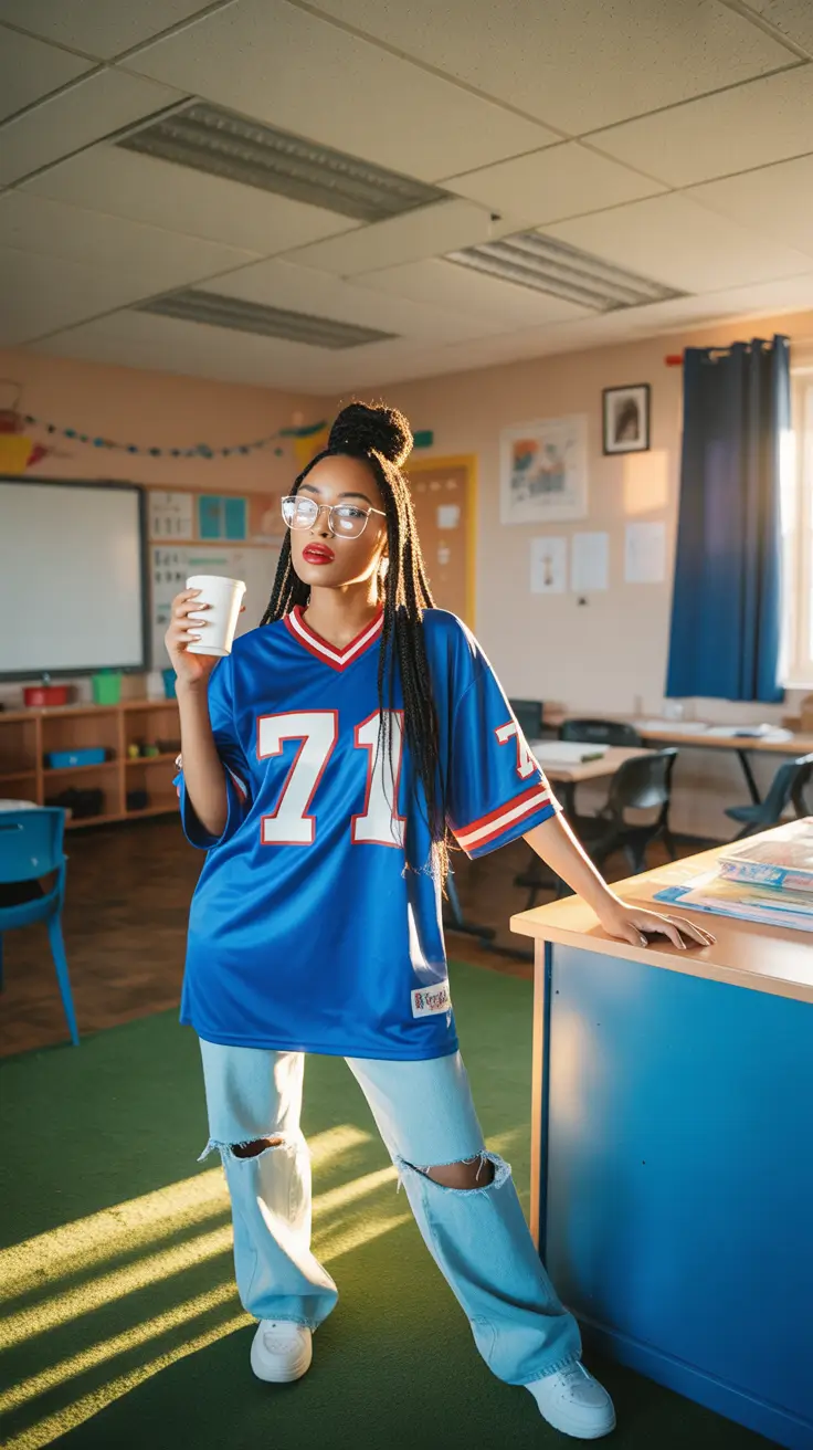 fashion outfits sporty oversized mood with a 2000 vibe