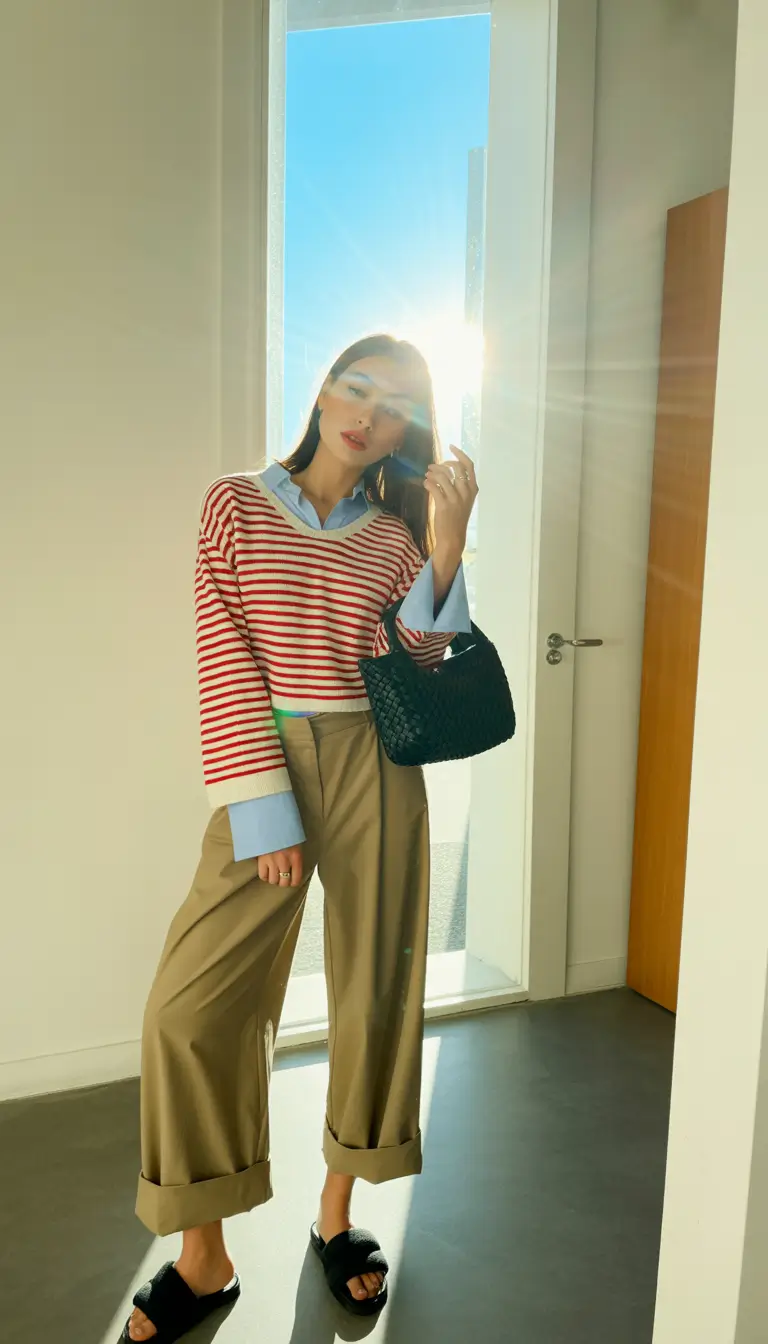fashion outfits classic stripes with a modern 60s twist