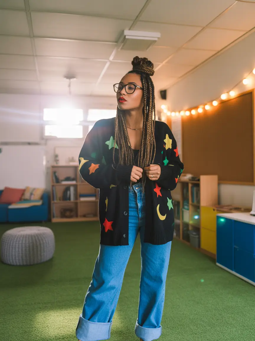 fashion outfits playful knits with a nostalgic 80s spirit