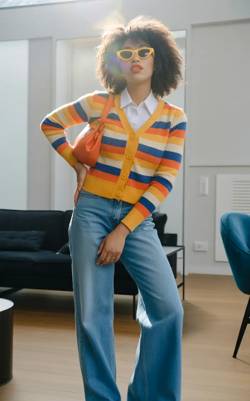 fashion outfits retro brights with a cheerful 70s rhythm