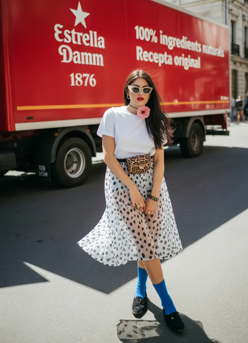 trendy outfits 2026 playful patterns and retro contrast
