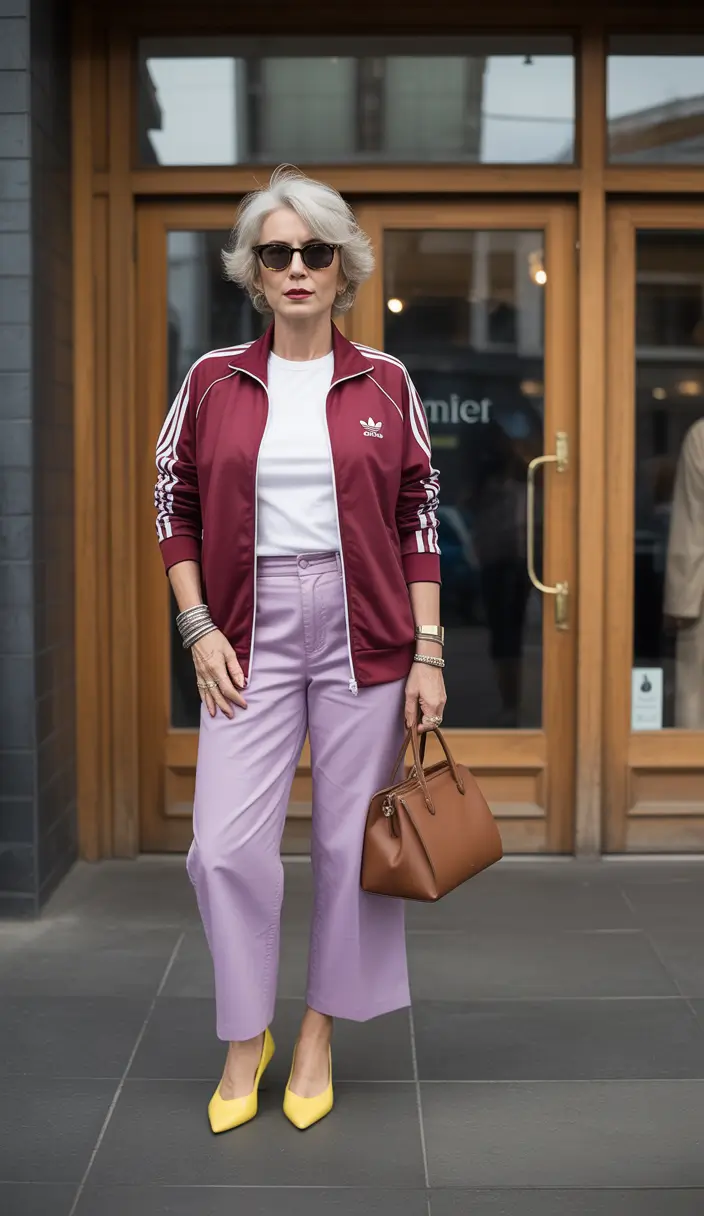 Outfits for Women Over 50 Playful Sporty Chic