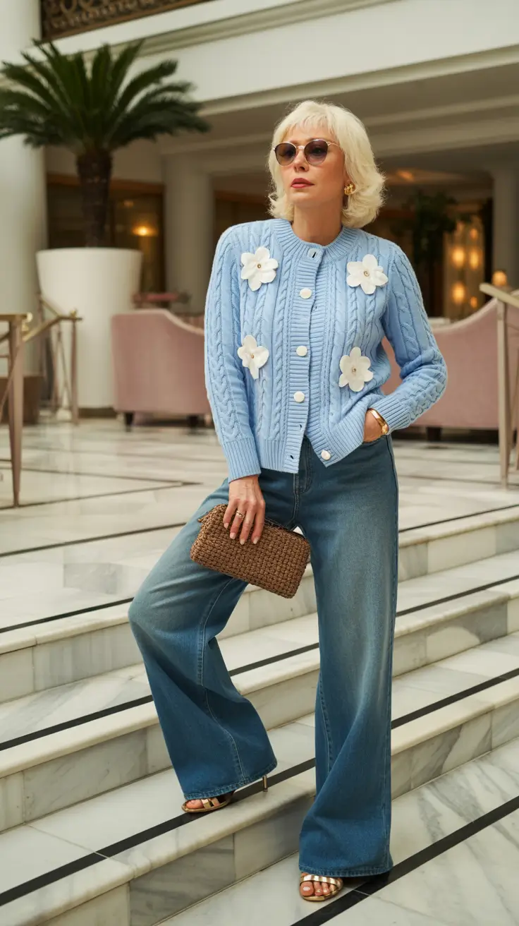 Outfits for Women Over 50 Powder Blue Playfulness