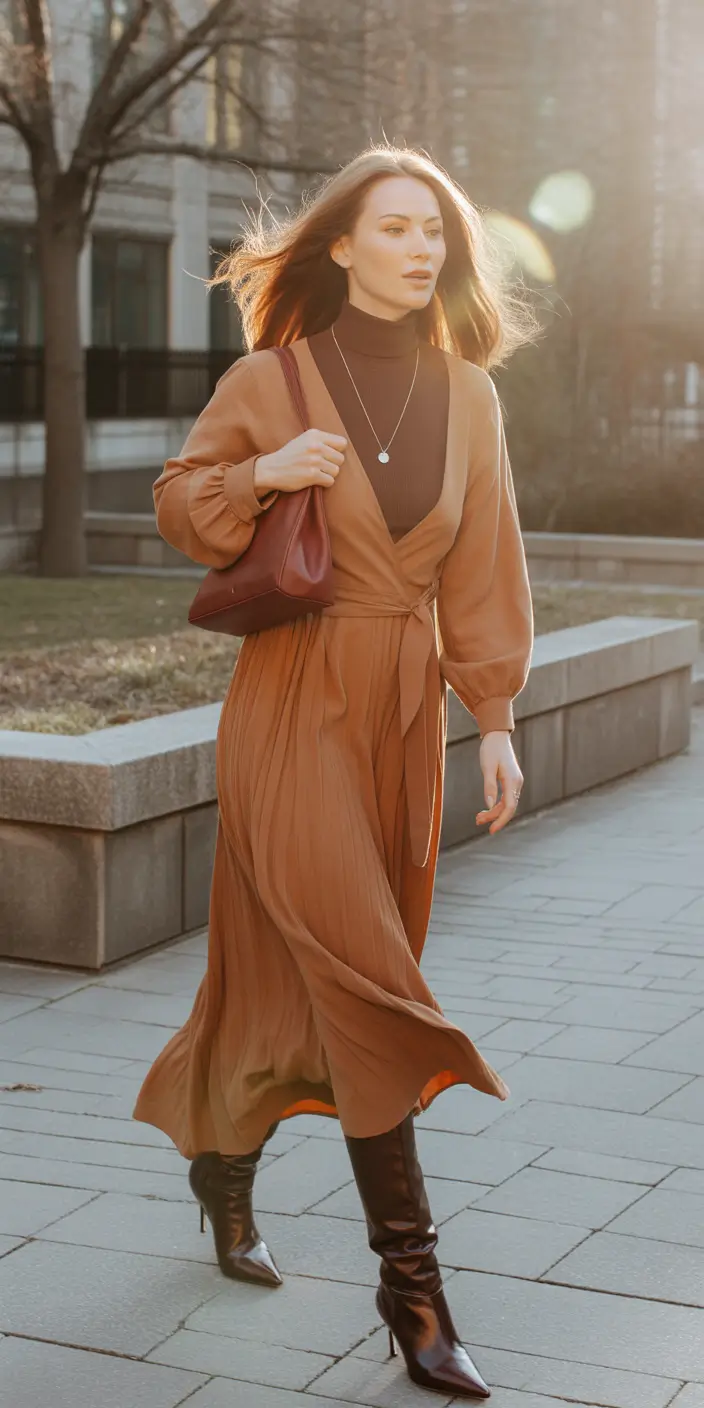 wedding guest outfits warm autumn wrap elegance