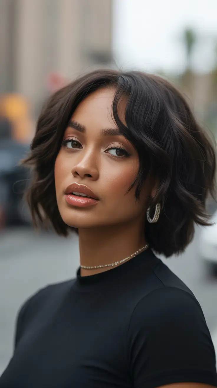Best bob haircuts 2026 Soft Sculpted Wavy Bob