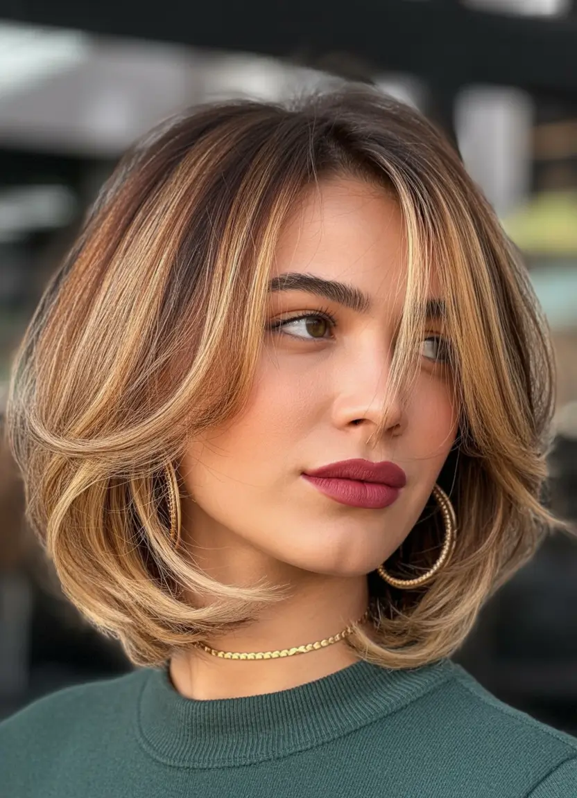 Best bob haircuts 2026 Honey Layered Luxe Bob