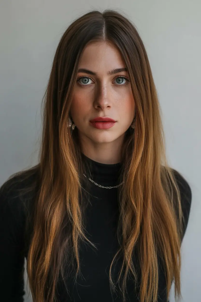 Best haircuts for long hair 2026 Long Sleek Natural Layers With Center Part