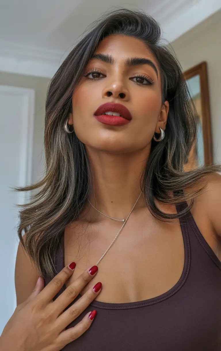 best haircuts for medium hair 2026 Soft Espresso Contour