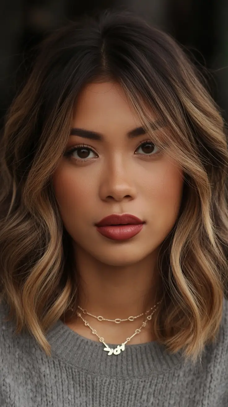 best haircuts for medium hair 2026 Warm Choppy Harmony