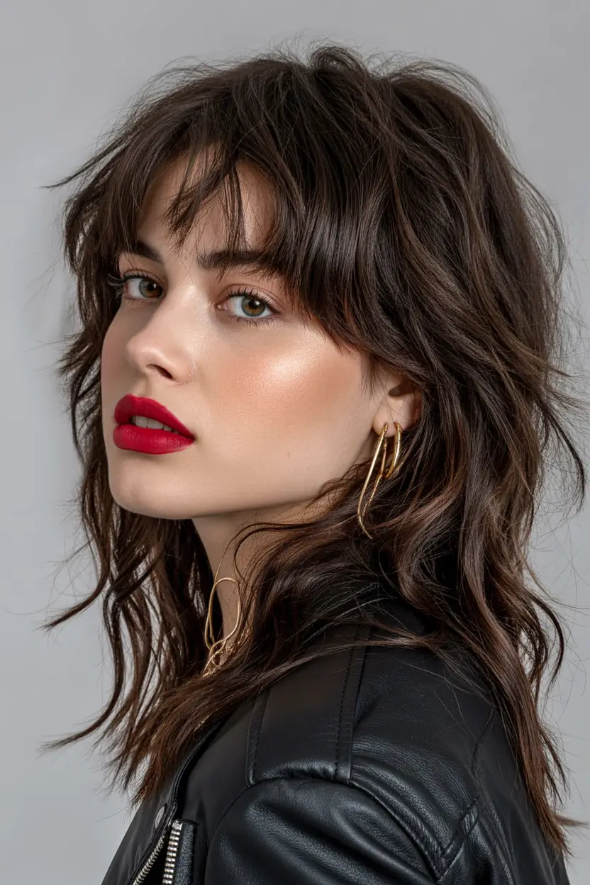 best haircuts for medium hair 2026 Textured Modern Wolf Layers