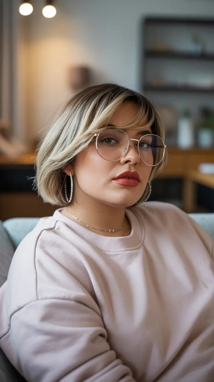 best haircuts for plus size women 2026 soft face framing waves with casual layers