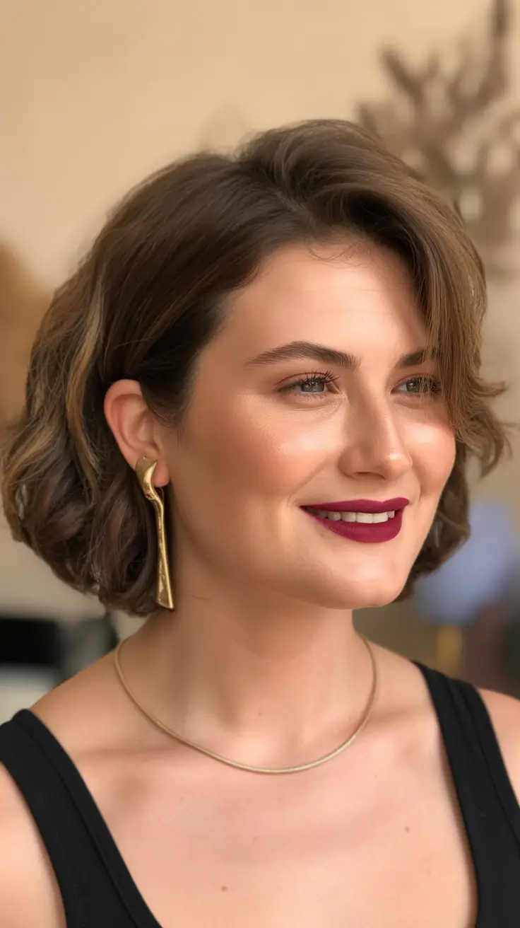 best haircuts for plus size women 2026 lightly shagged shoulder length with soft curtain lift