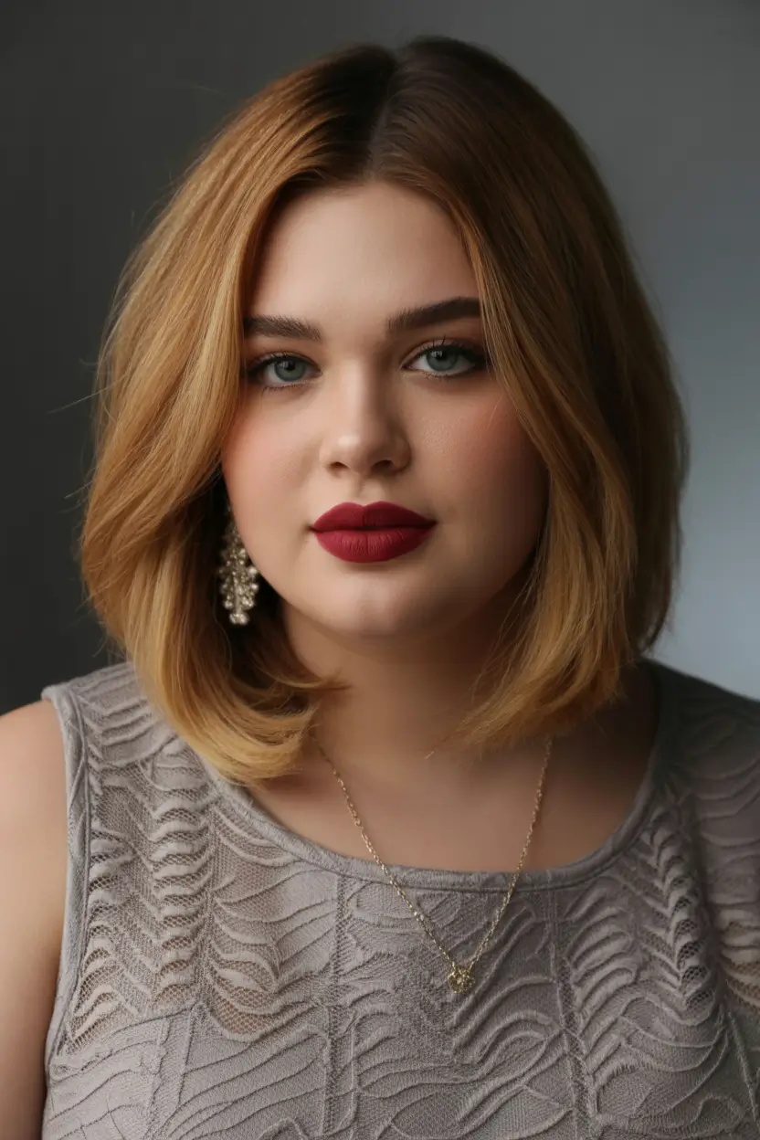 best haircuts for plus size women 2026 medium classic bob with smooth ends